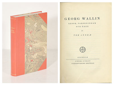 Georg Wallin. Resor, forskningar och öden.