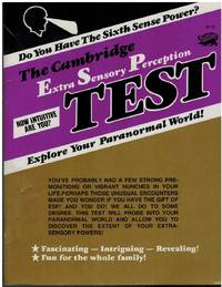 THE CAMBRIDGE EXTRA SENSORY PERCEPTION TEST How Intuitive Are You? by Testcraft - 1988