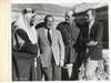 Lawrence of Arabia (Original keybook photograph Alec Guinness, Sam Spiegel, Jack Hawkins, and David Lean on the set of the 1962 film)
