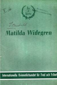 Matilda Widegren.