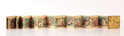 Miniature book (mamehon 豆本) in orihon (accordion) format