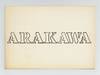 Folded announcement card: Diagramme von Shusaku Arakawa (4 April-4 May 1966)