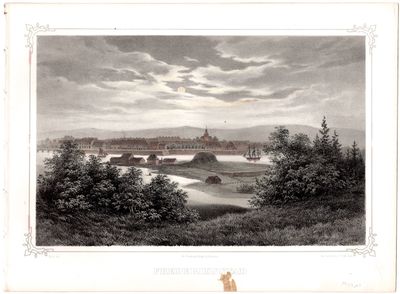 Litografi av “Frederiksstad.” Frich del. Hentet…