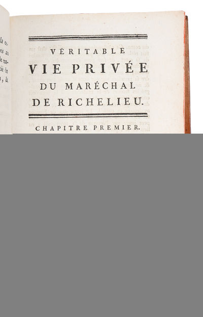 Vie privee du Maréchal de Richelieu, contenant ses amours et intrigues (...). 3 vols. (photo 3)