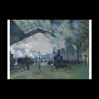 Arrival of the Normandy Train, Gare Saint-Lazare, Photo Rag Bright White, Premium Quality, A4