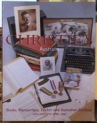 Christie's Australia; Books, Manuscripts, Cricket and Australian Football, 16th and 17th...