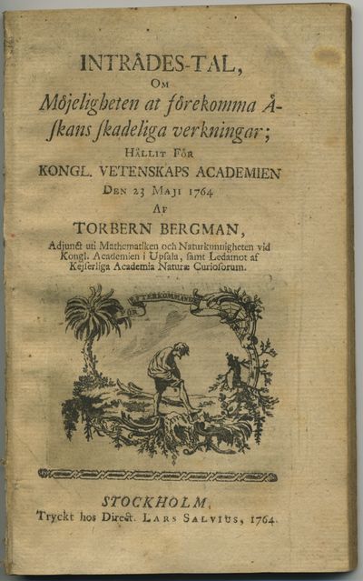 Inträdes-tal om möjeligheten at förekomma åskans…