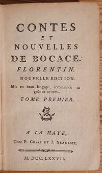 Contes et Nouvelles de Bocace, Florentin.
