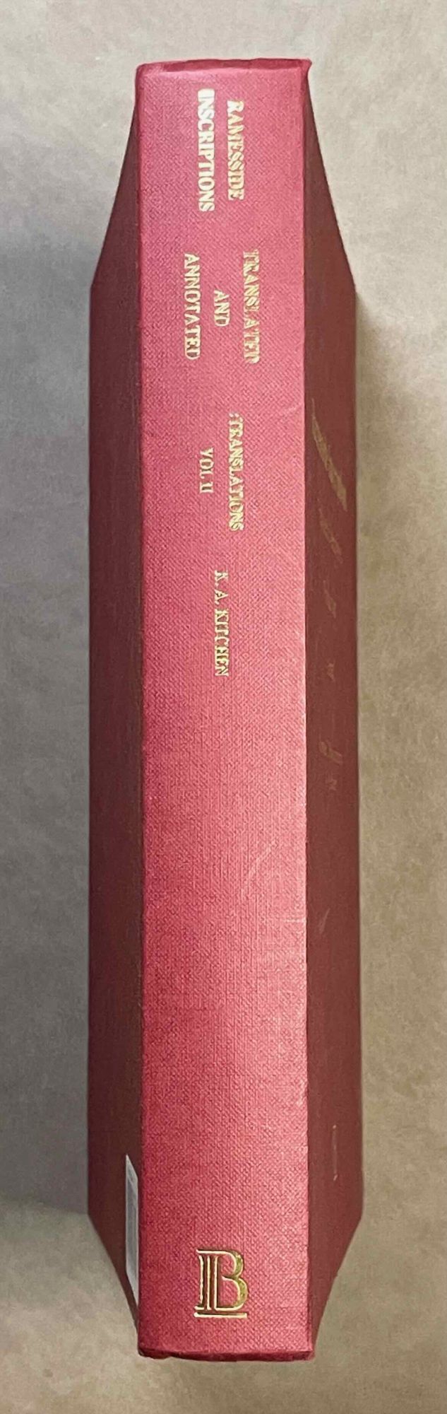 Ramesside inscriptions. Translated and annotated. Translations. Vol. II ...