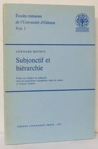 Subjonctif et hiérarchie. Étude sur l´emploi du…