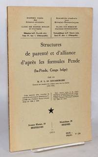 Structures de parenté et d'alliance d'après les formules Pende (ba-Pende, Congo Belge)