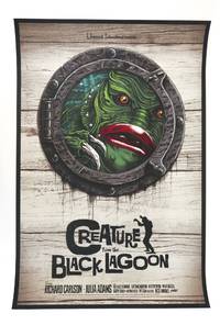ORIGINAL "CREATURE FROM BLACK LAGOON" SCREEN PRINT MOVIE POSTER