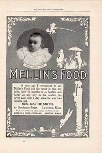 image of Original 1898 Illustrated Advertisement for Mellin's Food