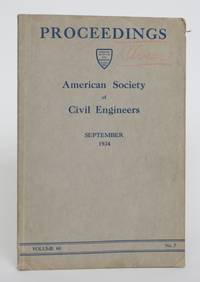 image of Proceedings of The American Society of Civil Engineers. September 1934, Volume 60, No. 7: Technical Papers, Discussions, Applications for Admission and Transfer