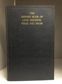image of The Oxford Book of Late Medieval Verse and Prose