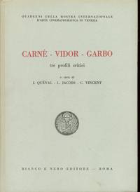 CARNE - VIDOR - GARBO de Queval, Jacobs, Vincent - 1950