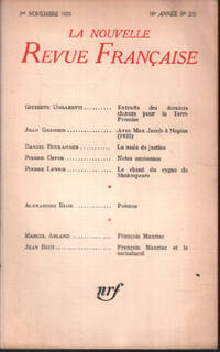 image of La nouvelle revue litteraire n° 215