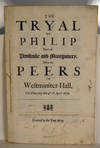 The Tryal Of Philip Earl Of Pembroke And Montgomery, Before The Peers In Westminster-Hall, On Thursday The 4th Of April 1678. Wing T2209. Folio - 