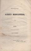 Official Army Register for 1846. Revised