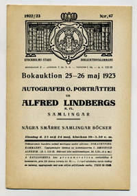Bokauktion 25-26 maj 1923. Autografer o.…