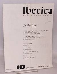 cover of Ibérica; for a free Spain, volume 4, no. 10, October 15, 1956