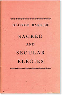 SACRED AND SECULAR ELEGIES