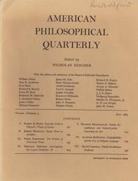 American Philosophical Quarterly. Volume 2.…