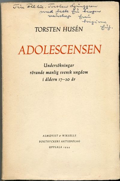 Adolescensen. Undersökningar rörande manlig…