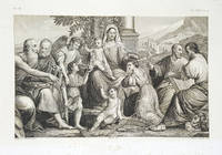 La Vergine col Bambino. Etching from a Painting by Jacopo Palma il Seniore