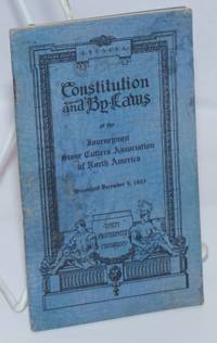 Constitution and by-laws by Journeymen Stone Cutters Association of North America - 1938