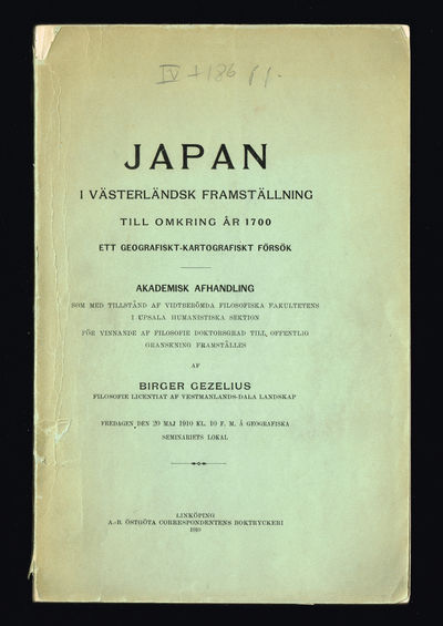 Japan i västerländsk framställning till omkring…