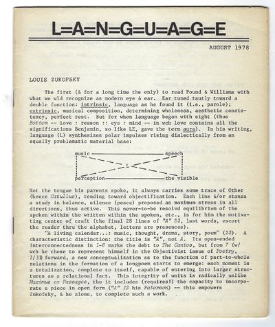 L=A=N=G=U=A=G=E, Vol. 1, no. 4