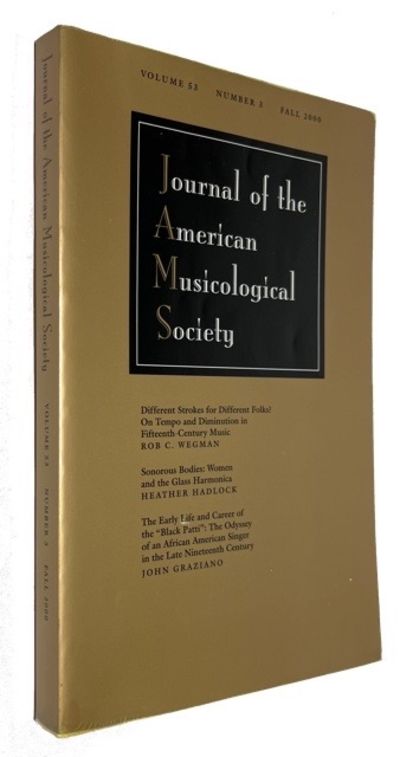 Journal of the American Musicological Society, Volume 53, Number 3 (Fall 2000)