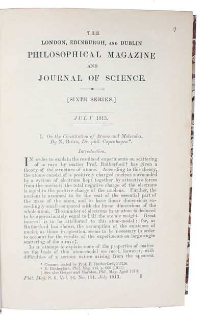 On the Constitution of Atoms and Molecules. 3…