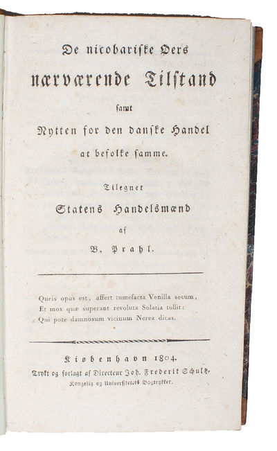 De nicobariske Øers nærværende Tilstand samt Nytten for den danske Handel at befolke samme. (photo 2)
