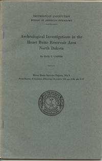 image of Archeological Investigations in the Heart Butte Reservoir Area North Dakota