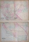 Asher and Adams' California & Nevada. North Portion. Asher and Adams' California & Nevada. South Portion