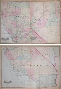 Asher and Adams' California & Nevada. North Portion. Asher and Adams' California & Nevada. South Portion