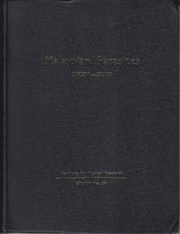 Malaysian Parasites XXXV-XLIX. Studies from the Institute for Medical Research, Federation of...