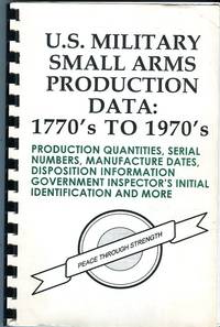 U.S. Military Small Arms Production Data: 1770's to 1970's by M.T. (compiled by) D.R. (compiled by)/Morse - Paperback - - - 1997 - from Barbarossa Books Ltd. (SKU: 68057)