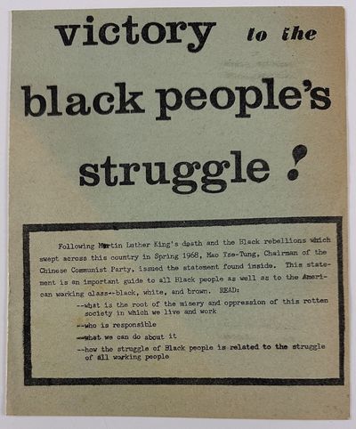 Victory to the Black People's Struggle!