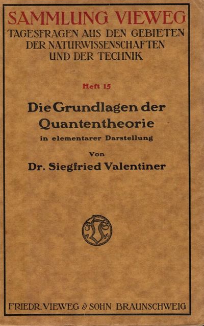 Die Grundlagen der Quanthentheorie in elementarer…