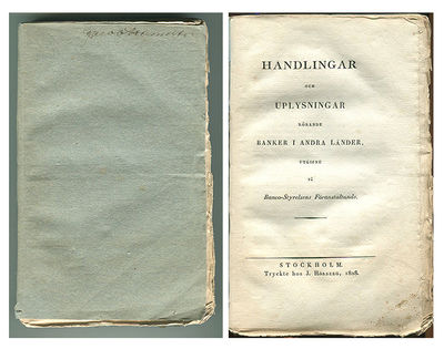 Handlingar och uplysningar rörande banker i andra…