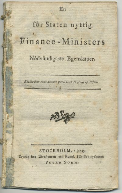 En för staten nyttig finance-ministers…