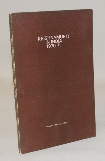 Krishnamurti In India 1970-71.