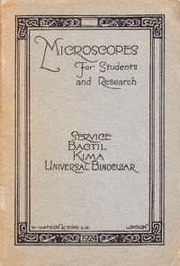 cover of (Abridges Catalogue of) Microscopes for students and research. Service, Bactil, Kima & Universal Binocular