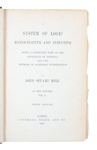A System of Logic, Ratiocinative and Inductive, Being a Connected View of the Principal Evidence, and the Methods of Scientific Investigation. In Two Volumes. 2 vols. (photo 2)