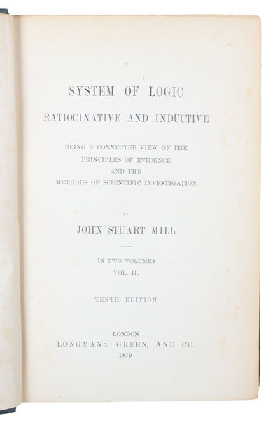 A System of Logic, Ratiocinative and Inductive, Being a Connected View of the Principal Evidence, and the Methods of Scientific Investigation. In Two Volumes. 2 vols. (photo 4)