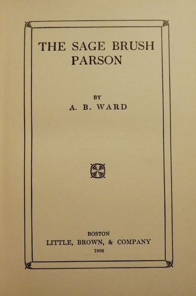 THE SAGE BRUSH PARSON