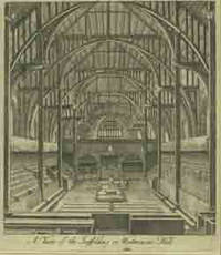 Interior View of Westminster Hall.